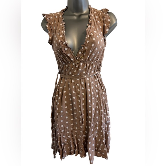 SOLD (elswhere) Stella Morgan Size 8 Polka dot mini summer dress - Picture 2 of 9